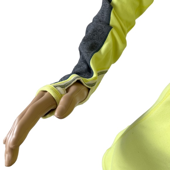 LULULEMON Reversible! Women's U-Turn Yellow & Gray Pullover Running Jacket - Picture 5 of 12